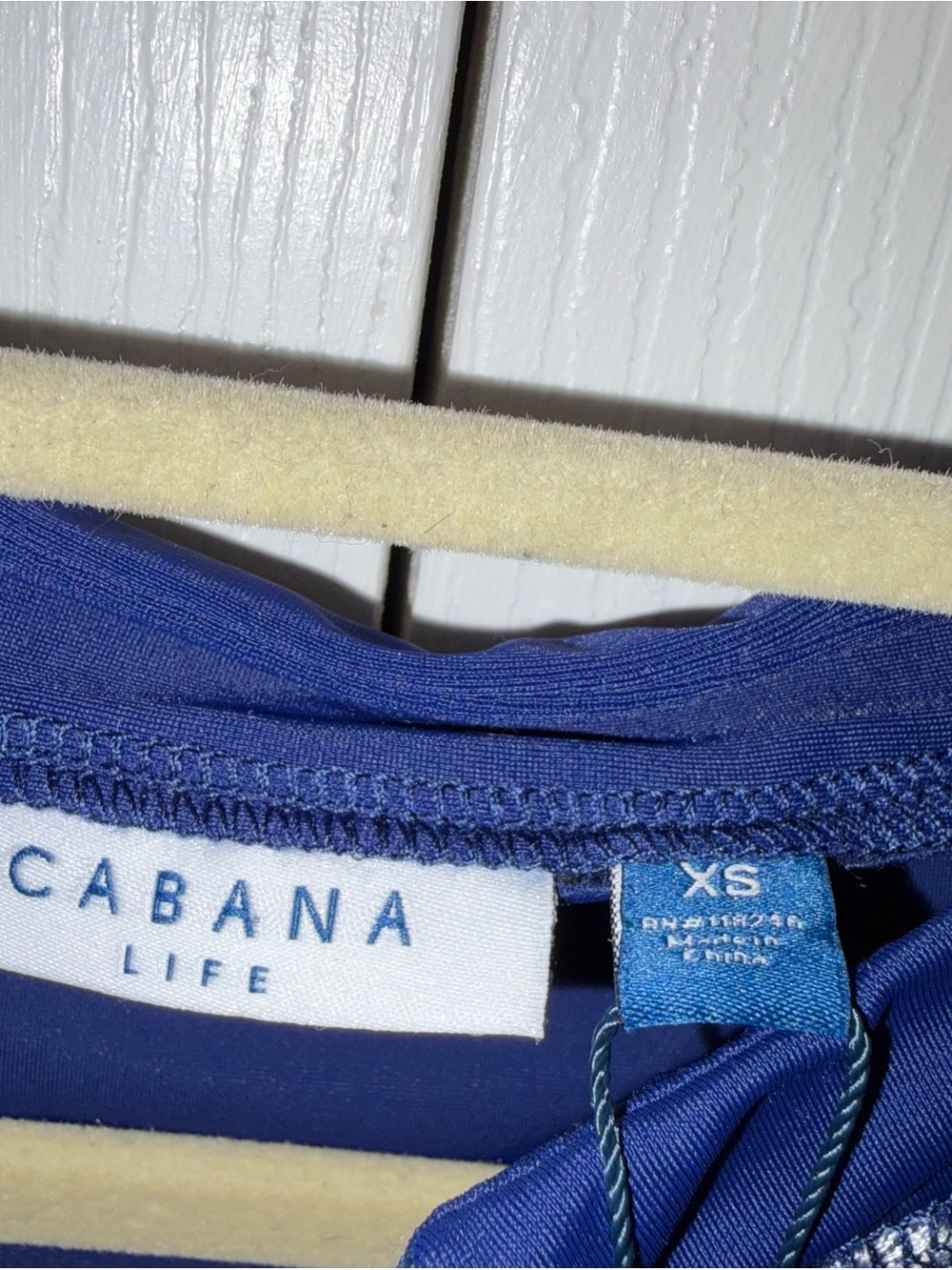 Cabana Life Embroidered Convertible Ruched Rashguard  size XS - Picture 5 of 5